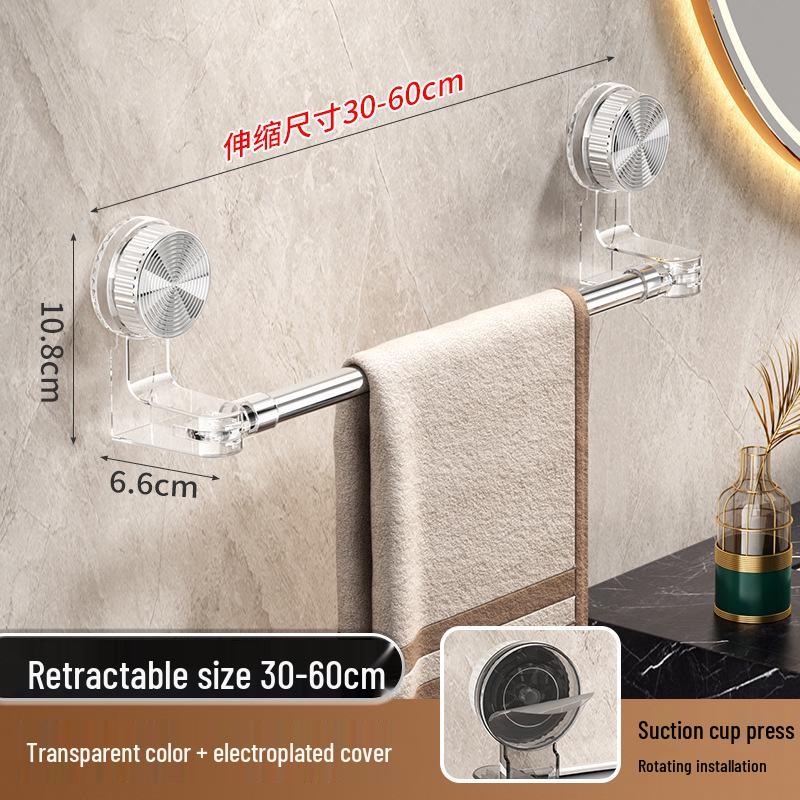 Versatile Suction Cup Rotatable Towel and Shoe Rack - No Drilling Required