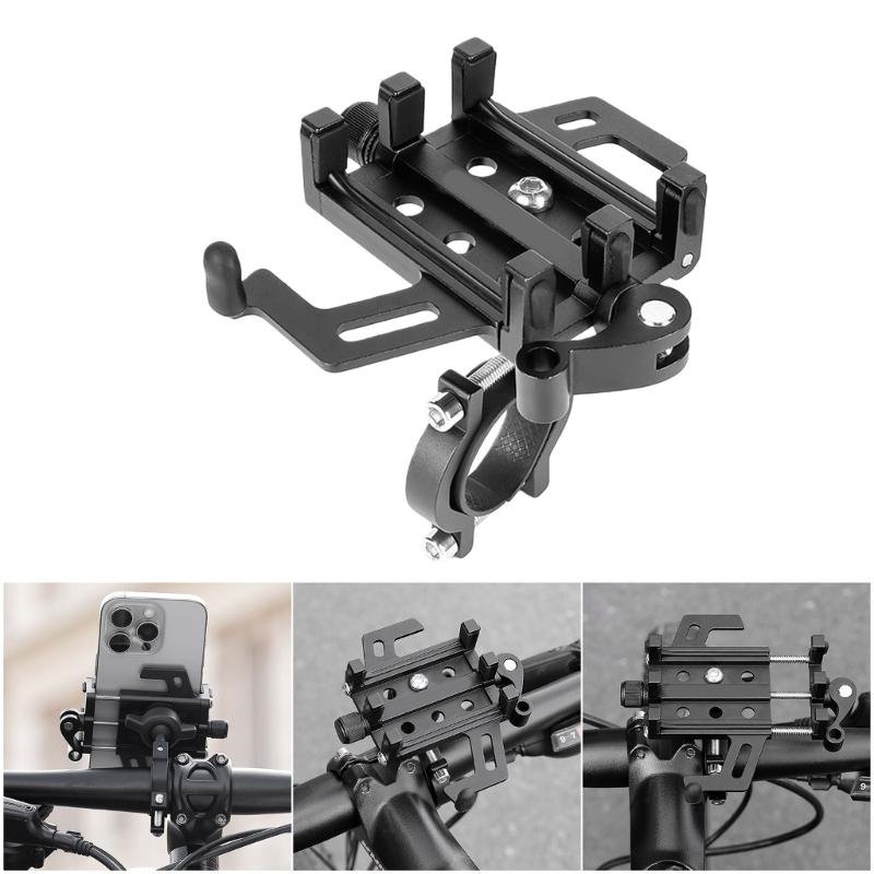 360 Degree Rotatable Bike Phone Holder Comfortable Viewing Angles Phone Stand for Smooth Cycling Experiences