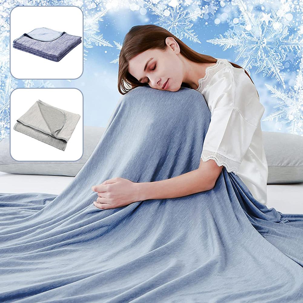 Summer Cooling Blanket Super Soft Cool Cotton Blanket For Night For Office