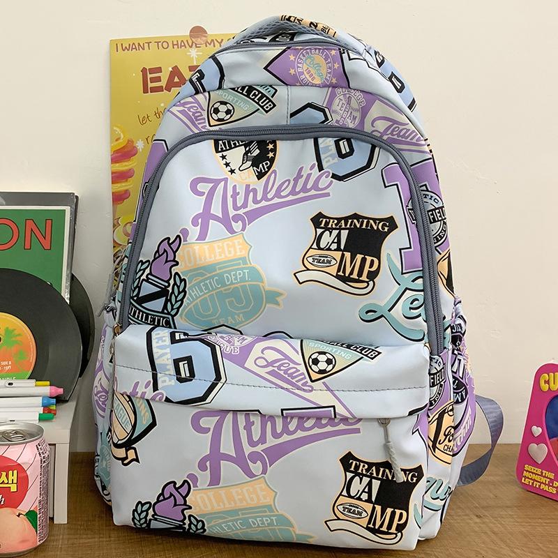 High School Students Backpack Elementary School Students Girls Junior High School Students Graffiti Children's Backpack