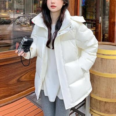 New Style Korean Down Cotton Jacket Women Hooded Parkas Winter Padded Coat Thick Warm Loose Puffer Female Snow Wear Outwea