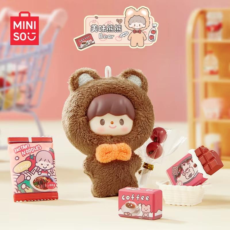 Miniso Zzoton Zhuo Da Wang Negozio di convenienza Mini Borsa Ita Vinile Scatola cieca Mistero Caja Figura da collezione Regalo di compleanno per bambi