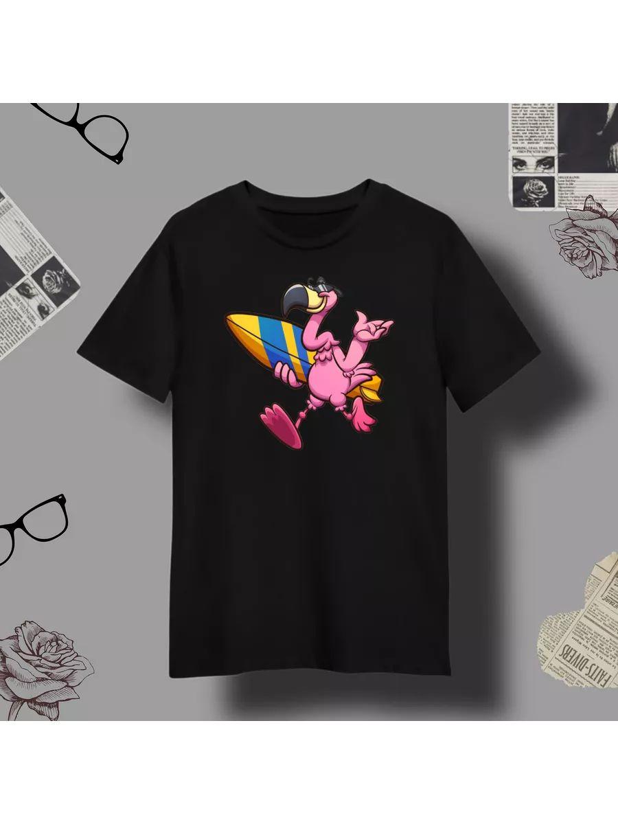 Flamingo print T-shirt XL
