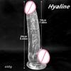 2026 Realistic Transparent Big Dildo Soft Anal G Spot Masturbation Penis Dick with Strong Suction Cup Sex Toy for Women Men Waterproof & Easy To Clean