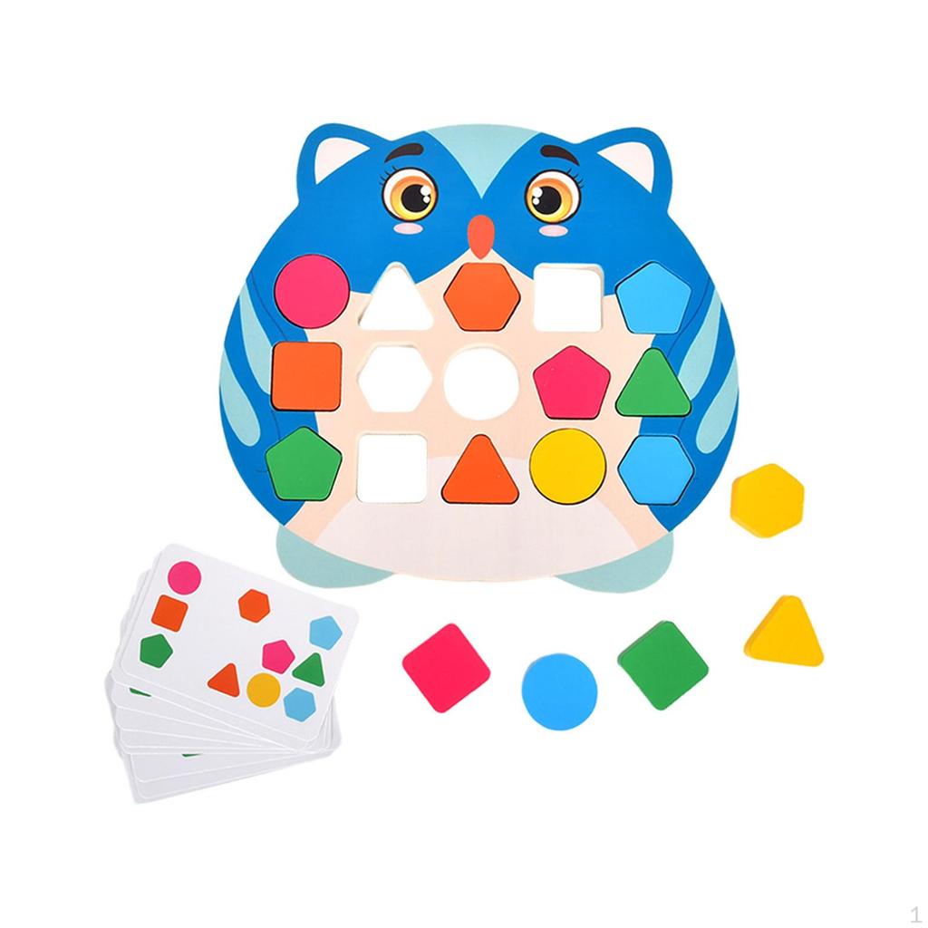 Shape Matching Game Geometric Blocks Early Educational Toys Activity Toy Kids Valentines