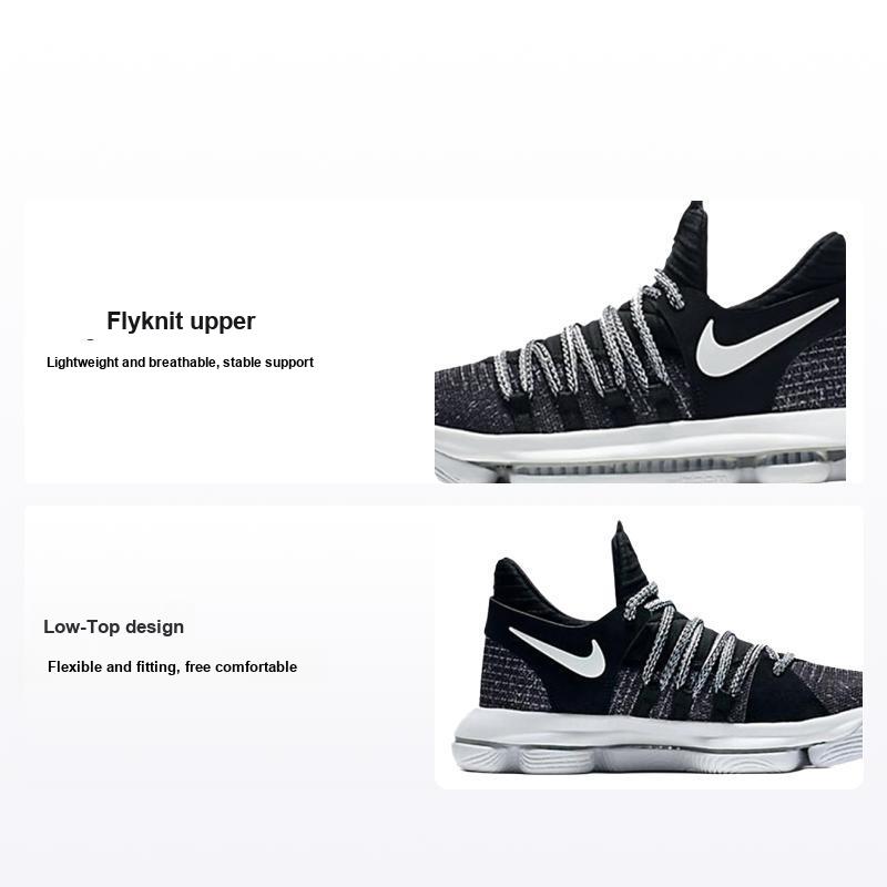 Детские кроссовки Nike Zoom KD 10 GS Oreo Черный Серый 918365-001 38