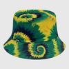 Neutral Summer Tie Dye Printed Fisherman Hat Outdoor Breathable Hat Sunshade