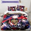 3pcs Genshin Impact4 Cover Set - Personalized Name, HD Printed Bedding with 1 Cover and 2 Pillowcases - Perfect for Home Decor, Easy Care
