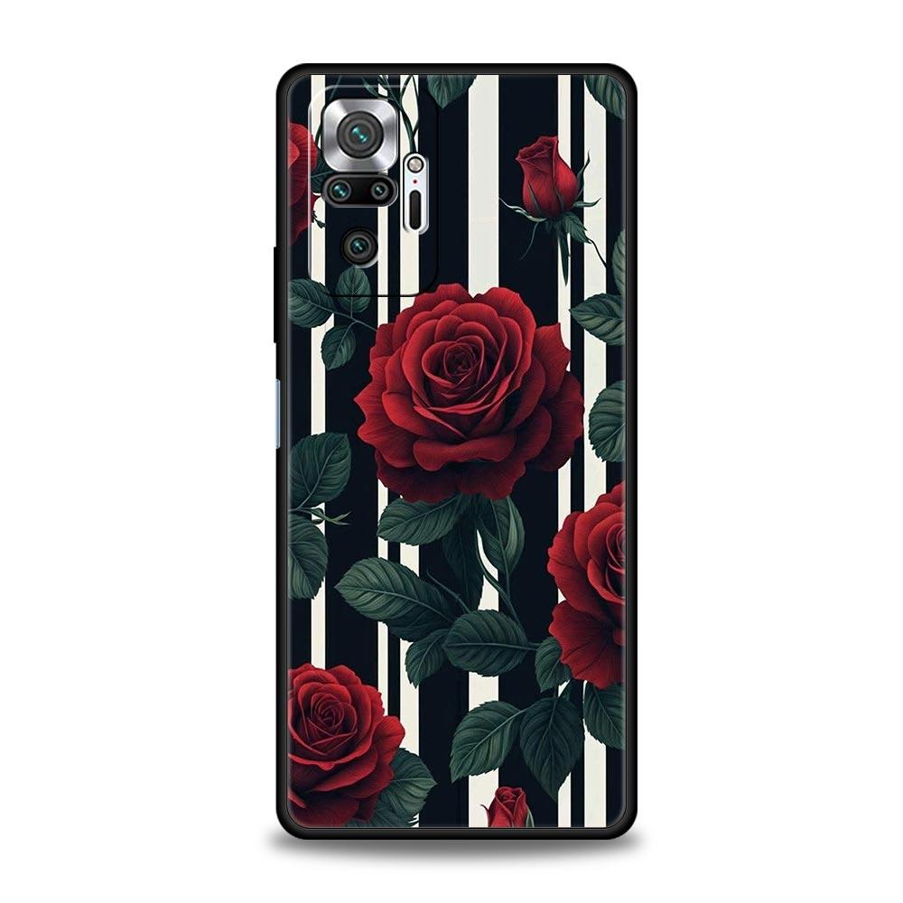 Oil Painting Flowers Pattern Design Phone Case Cover for Redmi 14C 10C Note 15 14 13 12 10 11 K40 Pro Plus 5G Soft TPU Shell