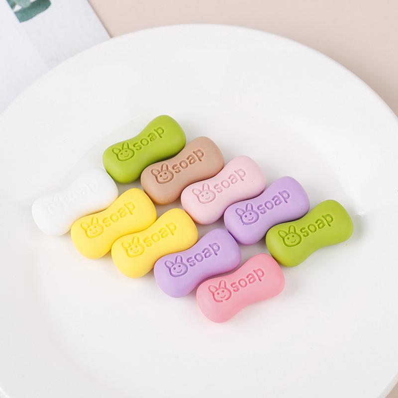 10Pcs 1/12 Dollhouse Miniature Simulation Cream Soap Model Bathroom Accessories