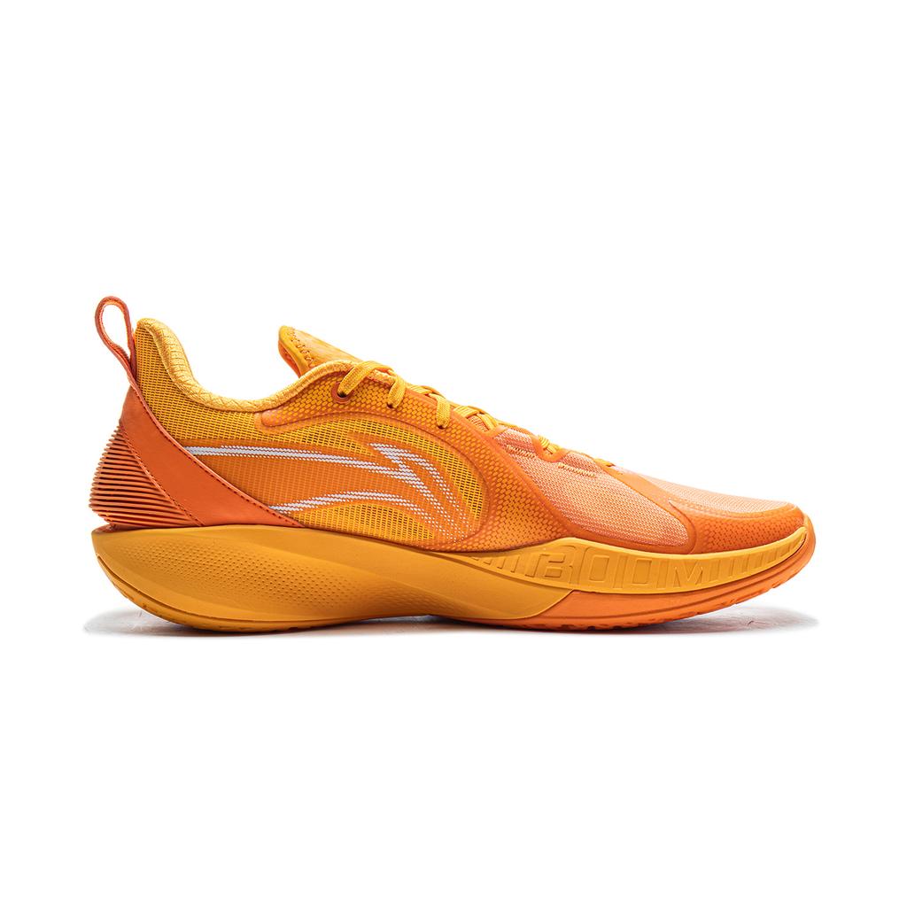 New LiNing Speed Ling 2 Cushioning, Wear Resistant Low Top Basketball Shoes Men's Sun Orange Medium Yellow ABPV003-3