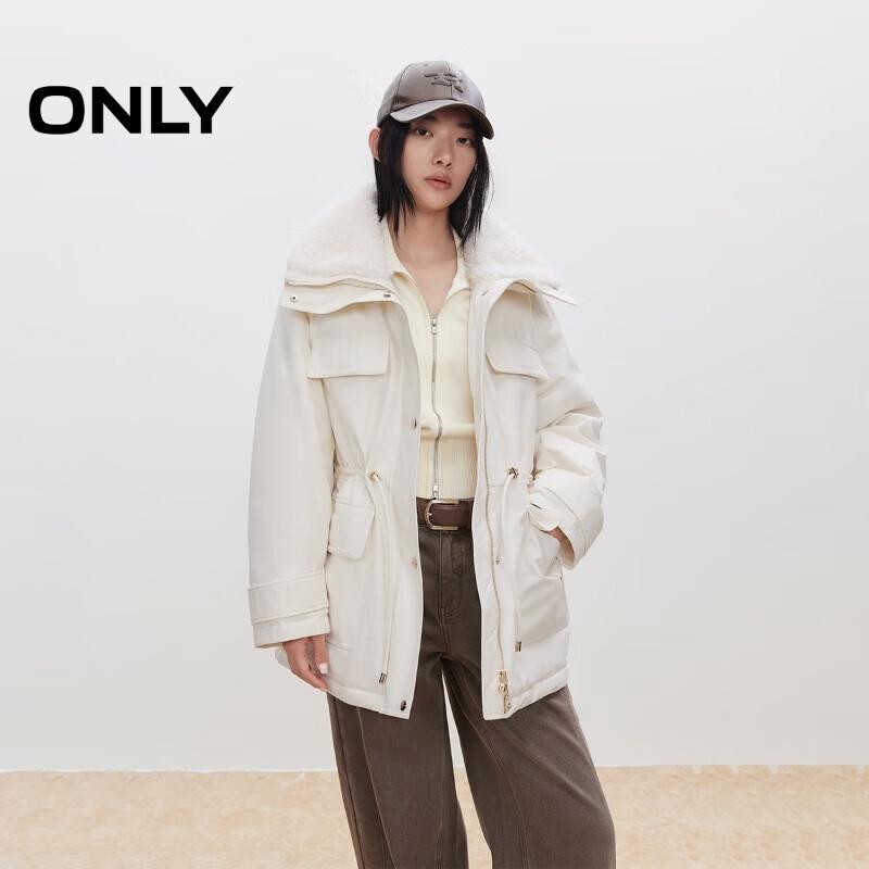 

ONLY Women s Workwear Waist-Cinching Down Jacket L