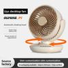 Mini ventilador portátil de escritorio recargable USB con rotación silenciosa para oficina y hogar