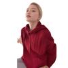 Women's Hooded Pure Wool Cable Knit Sweater - Loose Slimming Fit, Solid Color, Ideal for Autumn/Winter