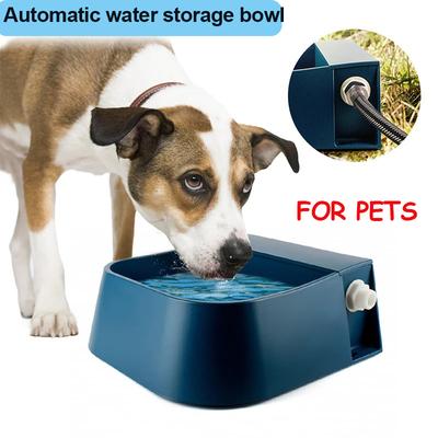 Trinknapf für Hunde mit großem Fassungsvermögen, automatischer Wassernapf mit Schwimmerventil, automatisch befüllbarer Wassernapf, 2 l, Vorratsnapf für Haustiere, Wasserzufuhr für Tiere