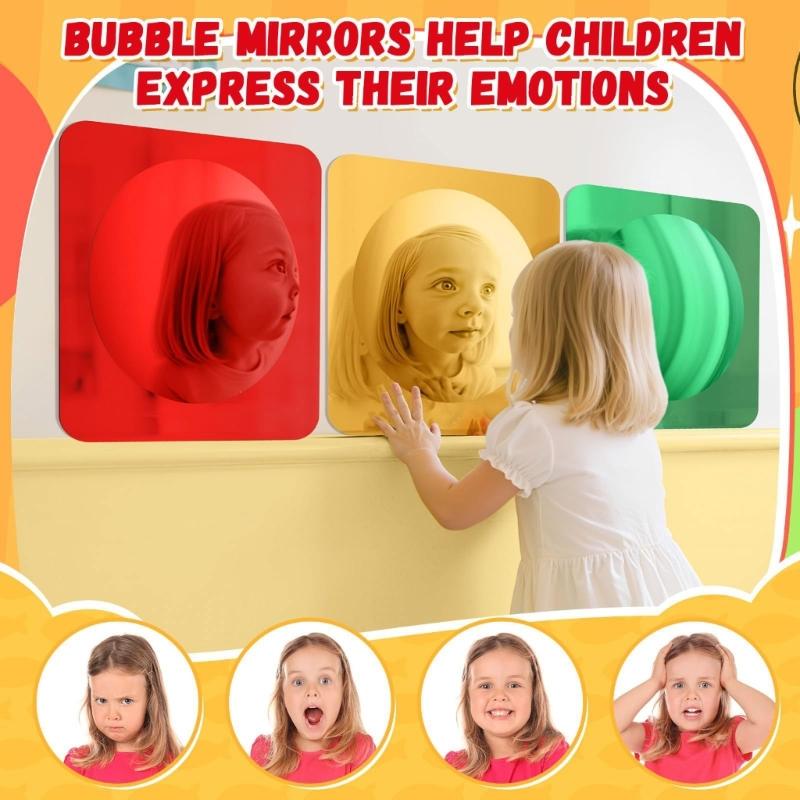 Pack of 3 Perceptual Bubble Reflectors for Perceptual C type Cognitive Development in Kids