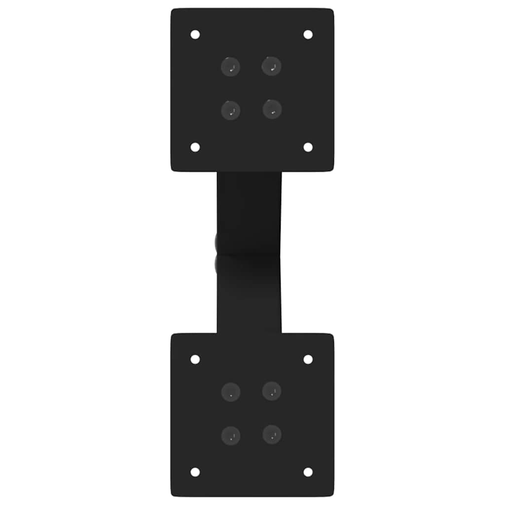 Vidaxl Coffee Table Legs, 2 Pcs, Black, 40X(30-31) Cm, Steel