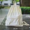 Portable Nylon Drawstring Backpack Large Capacity Solid Color Shoulders Backpack Casual Small Gym Bag