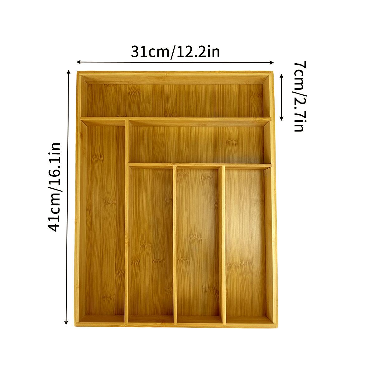 

Расширяемый ящик-лоток Органайзер для столовых приборов Кухонная утварь Столовые приборы Столовые приборы Ложки Ножи Бамбуковый поднос для хранения