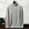 New Cashmere Sweater Thickened High Lapel Pullover Sweater with Solid Color Tide Inside