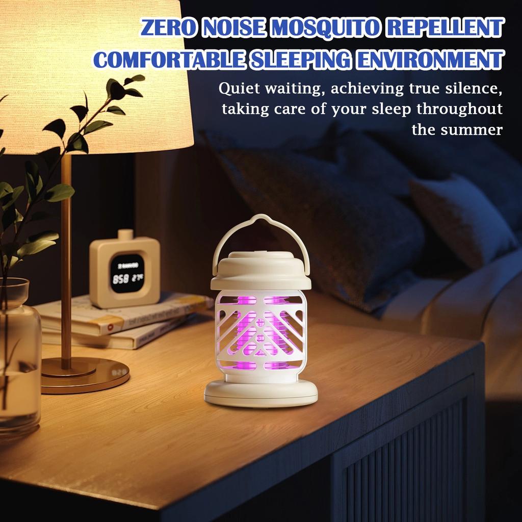 Solcellsdrivna Mygglampor Hushåll Fysisk Elektrisk Mygglampa Utomhus Vattentät Trädgård Villa Lila Ljus Mygglampor