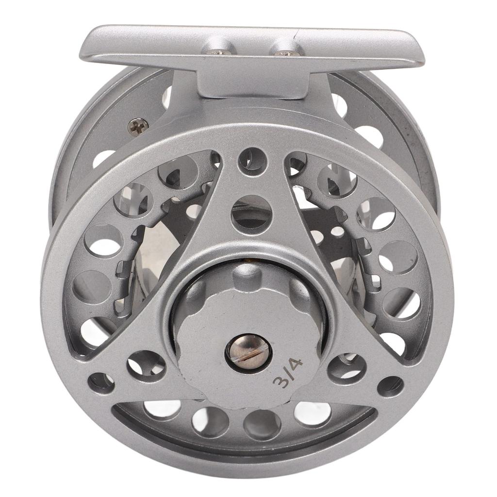 3/4 Fly Fishing Reel Full Metal Fly Reel Fishing with CNC Machined Aluminum Alloy Body Silver
