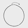 Float-Silver Black Necklace