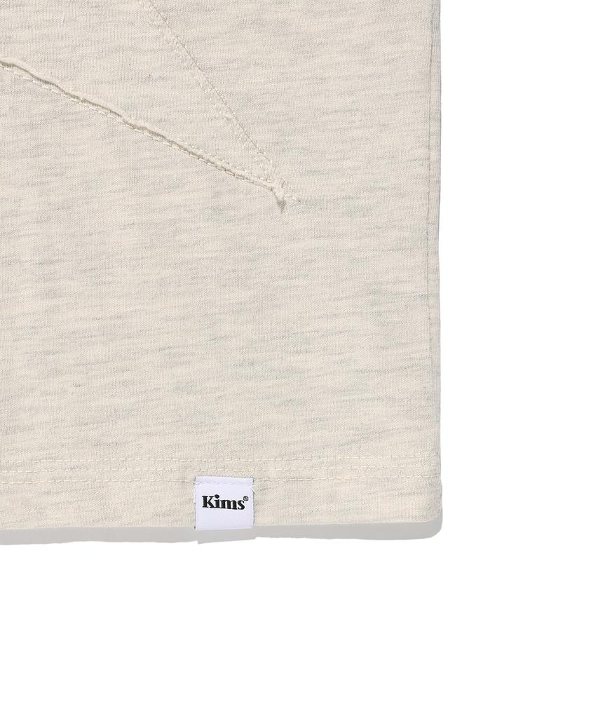 Kimseupeulesikoteunmakes Three Single Star Tee Oatmeal