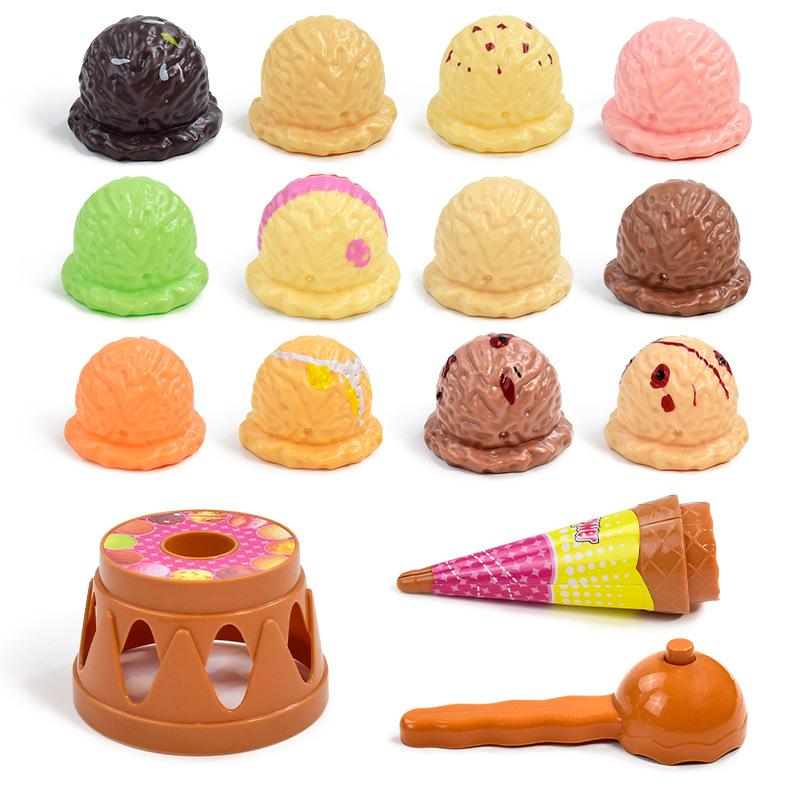 Ice Cream Jenga House Toys Hand-eye Coordination Parent-child Interactive Tabletop Games Early Education Puzzles