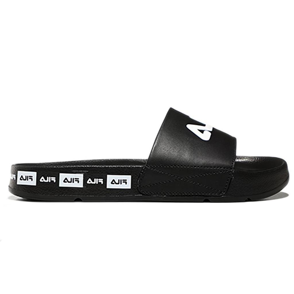 FILA Cozy Lightweight Thick Sole Unisex Black Korean Version Slippers 1SM01591D_001
