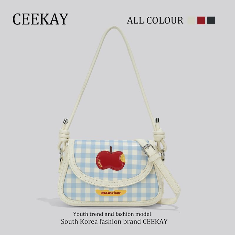 

Ceekay Original Genuine Goods Niche Style Summer Easiest for Match Underarm Bag Fancy Bag Female 2025 New Crossbody Bag White