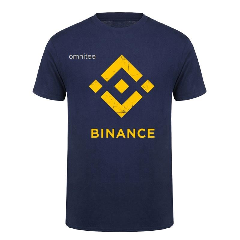 Crypto Binance TShirt Unisex Casual Tees Cotton Short Sleeve Cool Tops Tshirt Streetwear Vintage T Shirts HJ095