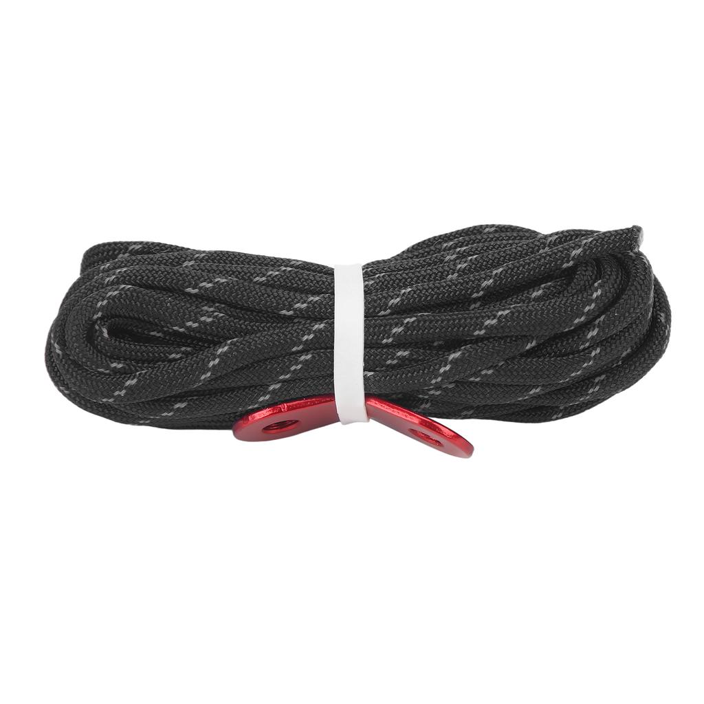 Cuerda Reflectante para Tienda de Campaña, Cuerda Gruesa a Prueba de Viento para Camping con Hebilla de Cuerda de Viento de Aleación de Aluminio