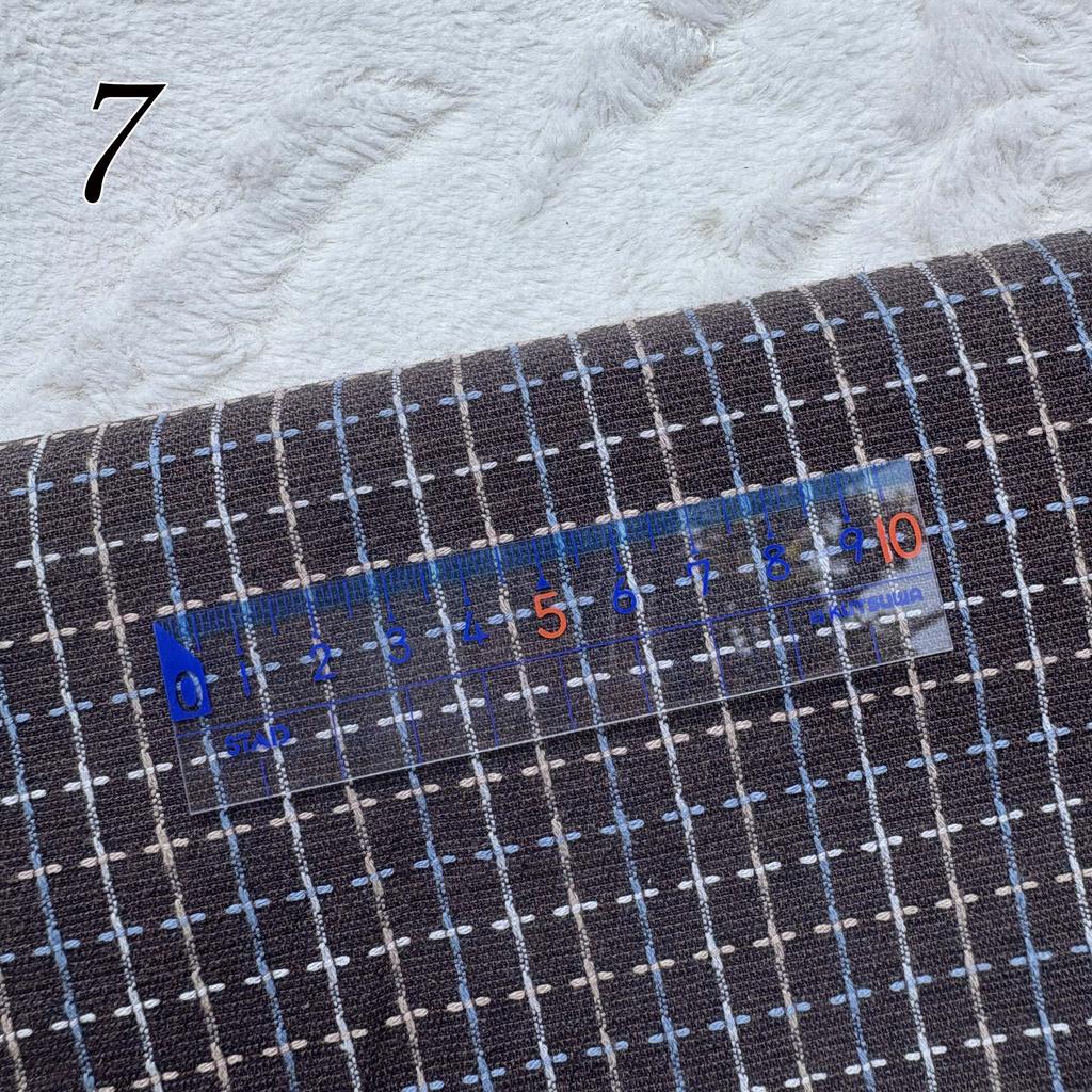 בד קבוצת בד יפנית חמודה רטרו, צבוע בחוט, לתפירה, טלאים בעבודת יד, הכנת בגדי ילדים, בובות