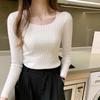 Knitted Sweater Women's Autumn 2025 New Model with Foreign Style Low Neck Pullover Sweater Winter