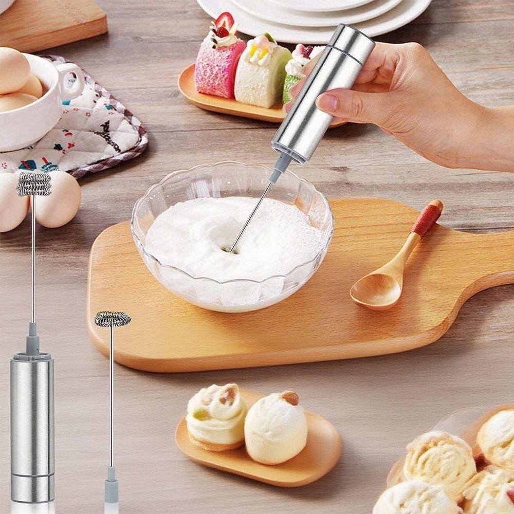 Rechargeable Wireless Milk Frother Handheld Design Handheld Mixer Cappuccino Preparation