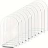 10pcs Arched Acrylic Sheets with Stand DIY Arch Acrylic Sign Blank for Wedding Sign Menu Sign Drink Bar List Signs Event Parties