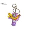 Cartoon Dragon Head Shape Keychain Stainless Bell Decor Exquisite Car Keys Storage Women Shoulder Bag Decoration Pendant New Year Festive Keyring