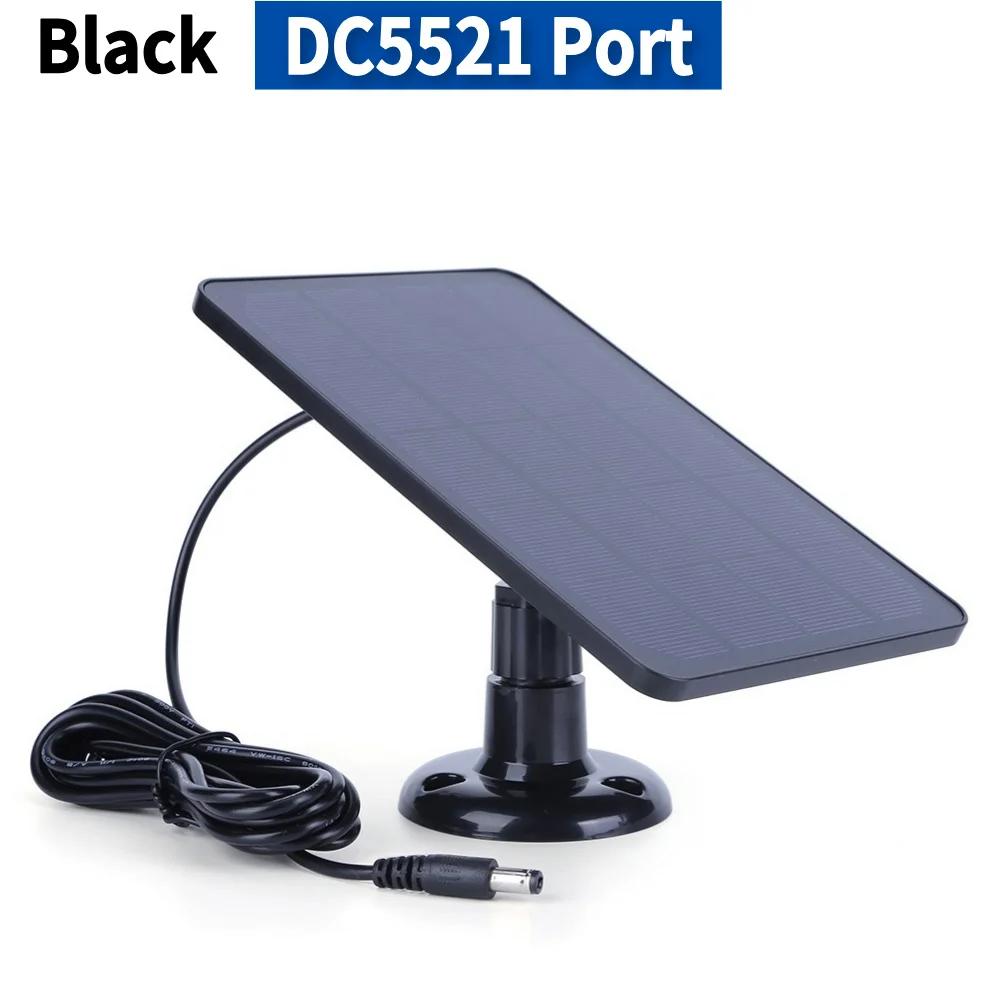 10W 5V IP Monokristallines Sicherheitskamera-Ladegerät Typ-C DC5521 Solarpanel-Kit Wandhalterung IPX6 für intelligente Türklingelkamera
