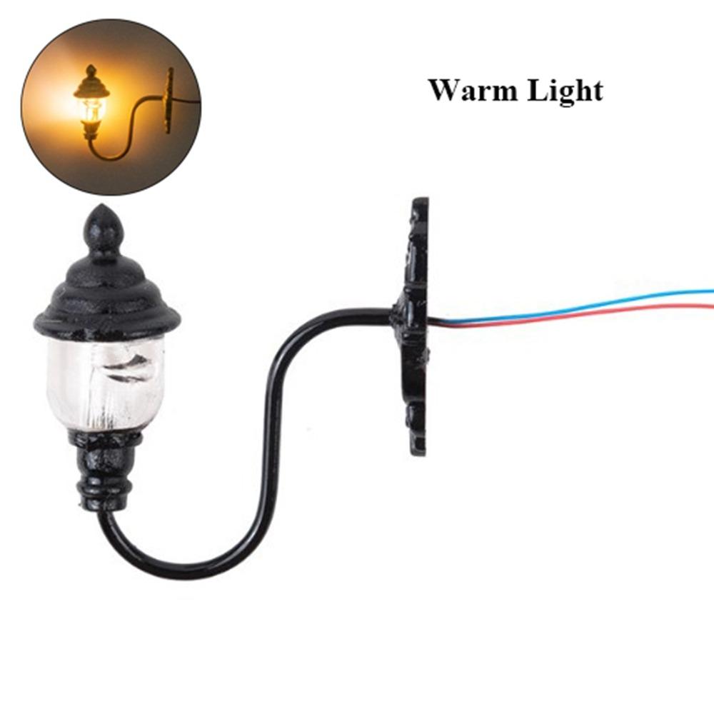 ABS Metal Material Dollhouse Wall Lamp 1.7*1.8cm/2.2*2.7cm Garden Yard Led Light