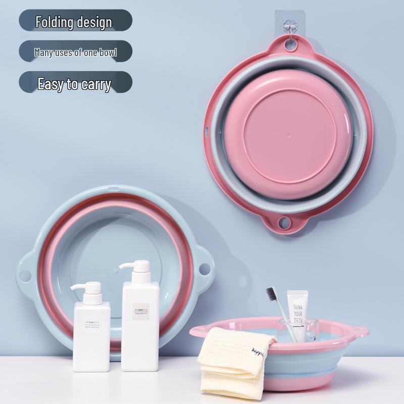 Portable Folding Wash Basin for Kitchen, Dorm, and Infant Care