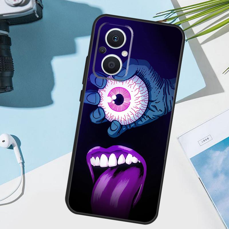 Hands with Eyes Cover For OPPO Reno 13 F 10 11 12 14 Pro 11F 12F 14F 7 8 Lite OPPO Find X9 X8 X5 X6 Pro Case