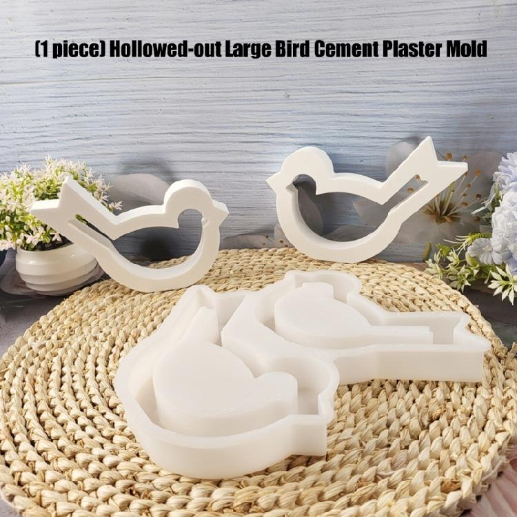 Sturdy Silicone Hollow Bird Shape Mould For Repeated Use In Candle Making And Plasters Craft