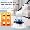 2025 Electric Rotating Floor Scrubber, Rechargeable Cleaning Brush, Shower Floor Scrubber, with 9 Brush Heads, 2H Power Dual Spe