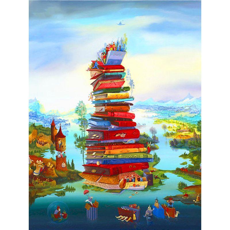 5D Diamond Painting Full Round Book Diy Mosaic Landscape Cross Stitch Diamond Embroidery Painting Kits Home Decor