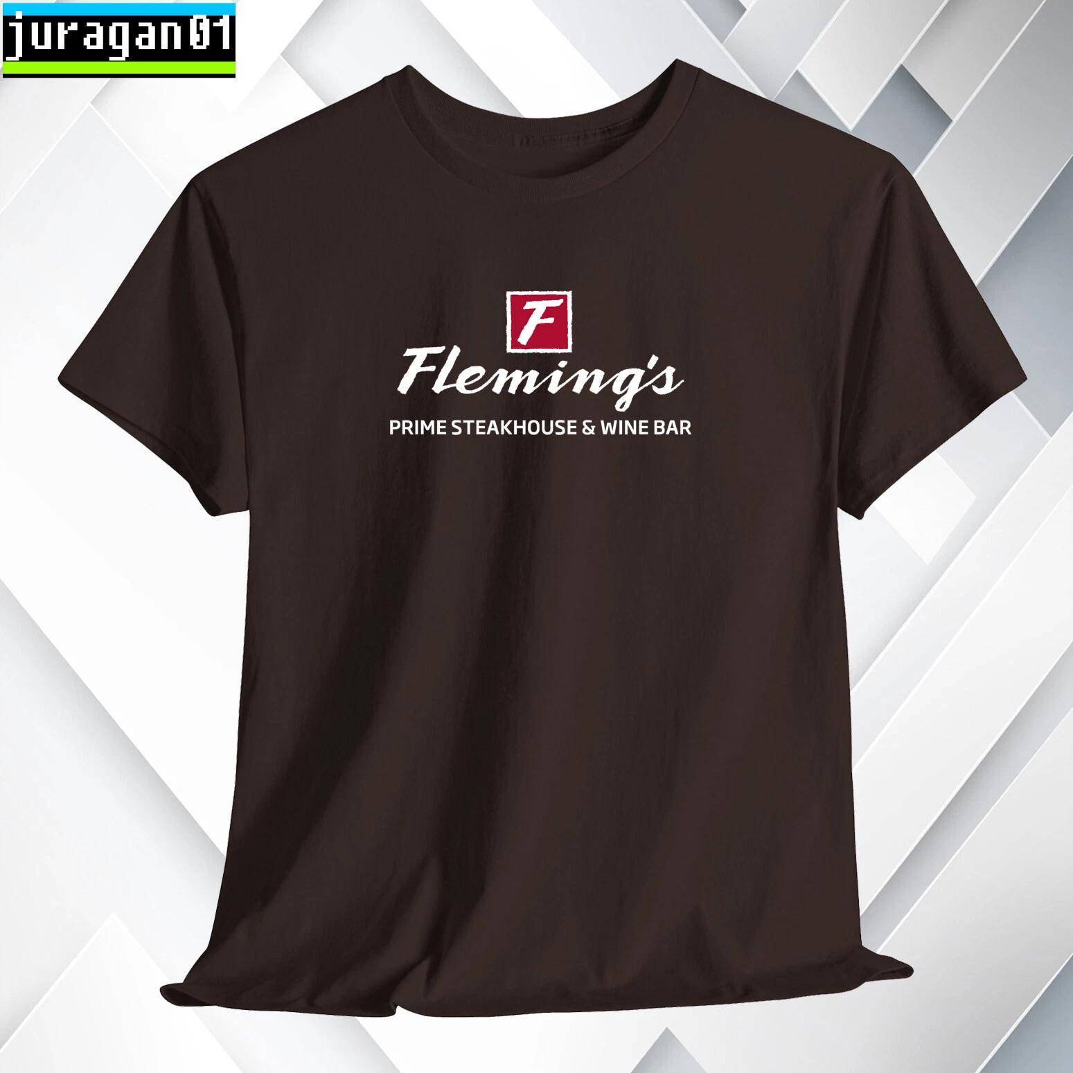 Fleming s Prime Steakhouse T shirt Logo Many Colors Size S to 5XL Made in USA XL