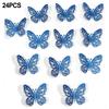 PVC Butterfly Stickers 3D Butterfly Wall Stickers Eye-catching Design Flexible Usage Options Realistic Appearance 3D Stickers
