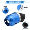 VekAuto Motorcycle Air Filter 26/35/42/48mm ID 140x700mm Motorcycle ATV Durable Aluminum Alloy Blue