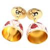 2pcs Silver White Blue Metal Embossed Wine Glass Alloy Retro Metal Wine Cup  Home Decor