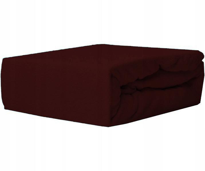 Fitted sheet Terry 220x200 Durable Burgundy Color Fleshy Polish